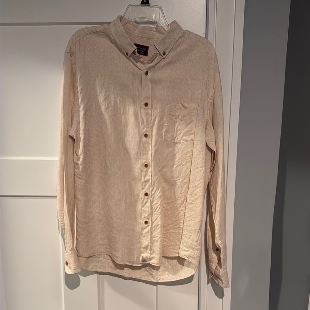Cream Button-Up Shirt